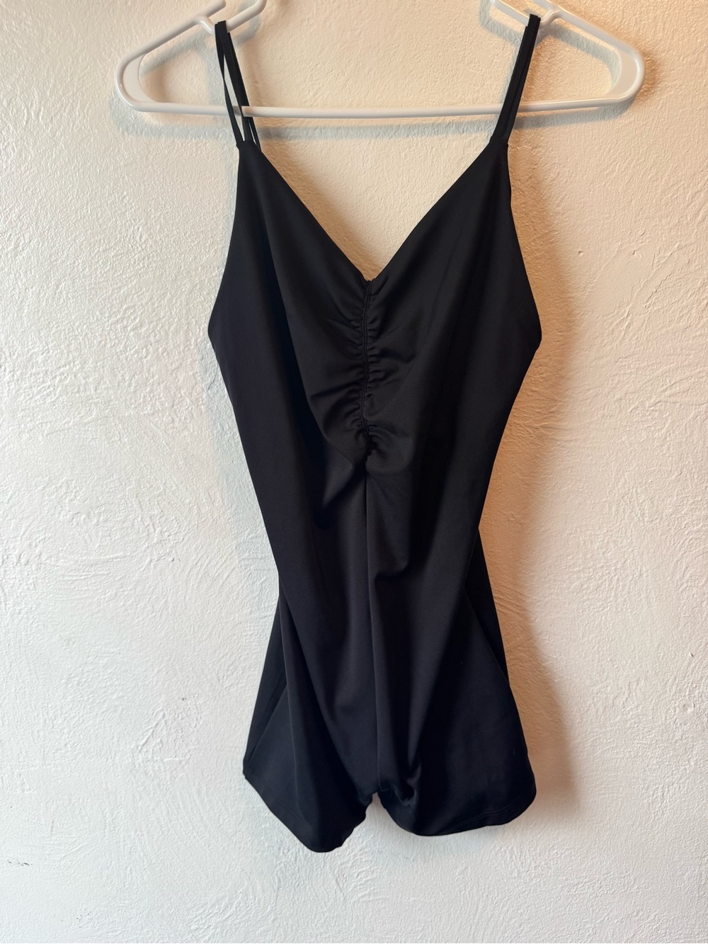 Victoria's Secret Black Ruched Front Jumpsuit Romper